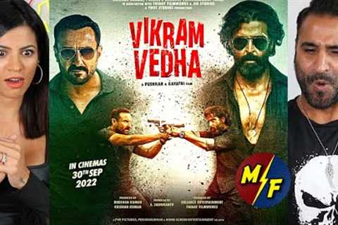 VIKRAM VEDHA Trailer REACTION!! | Hrithik Roshan, Saif Ali Khan | Pushkar & Gayatri | Radhika..