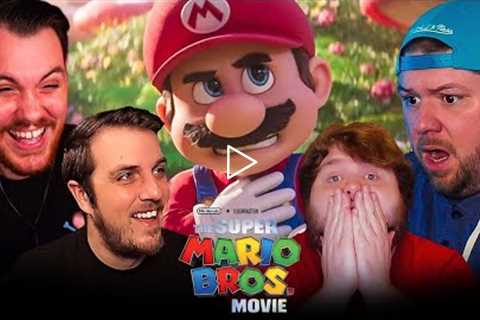 The Super Mario Bros Movie Trailer Group REACTION