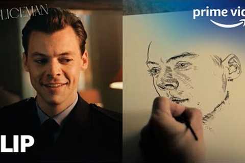 Tom Burgess (Harry Styles) Has His Portrait Drawn | My Policeman Clip | Prime Video