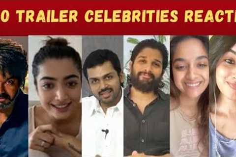 LEO Trailer Celebrities Reaction | Thalapathy Vijay | Lokesh Kanagaraj | Anirudh | Trisha | #leo