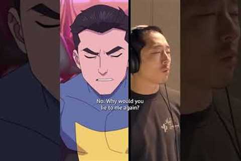 Steven Yeun voice acting as Mark Grayson | Invincible