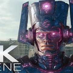 The Silver Surfer Heralds Galactus' Arrival (2025) 4K Scene | The Fantastic Four Movie Clip